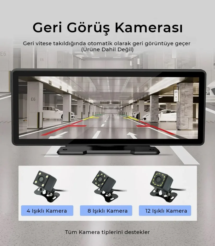 10.26 inç Taşınabilir Kablosuz CarPlay ve Android Auto 10.26 inç Taşınabilir Kablosuz CarPlay ve Android Auto