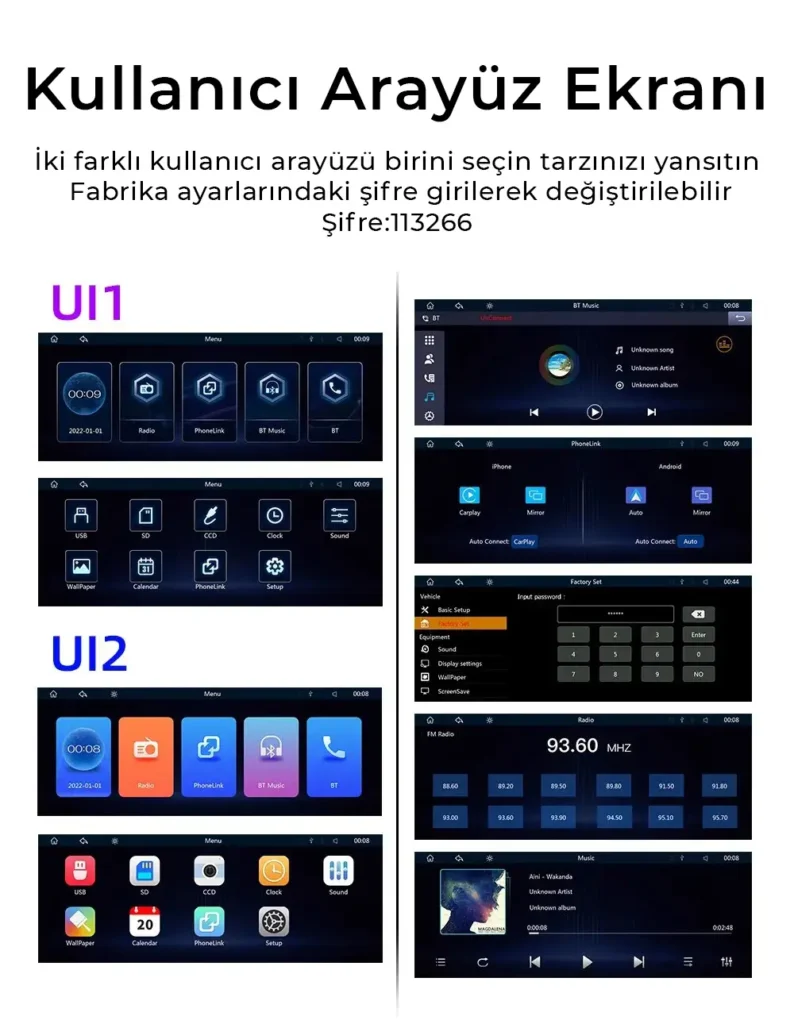 10.26 inç Taşınabilir Kablosuz CarPlay ve Android Auto 10.26 inç Taşınabilir Kablosuz CarPlay ve Android Auto