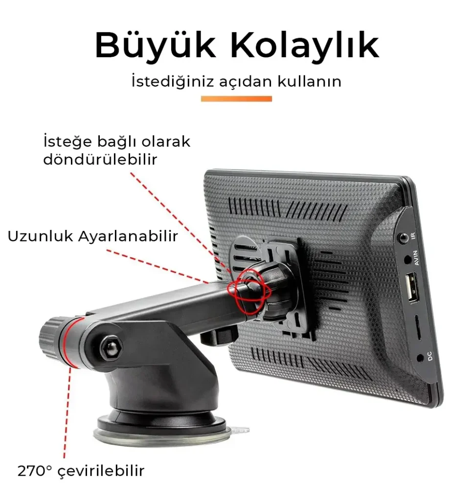 7 inç Taşınabilir Kablosuz CarPlay ve Android Auto 7 inç Taşınabilir Kablosuz CarPlay ve Android Auto