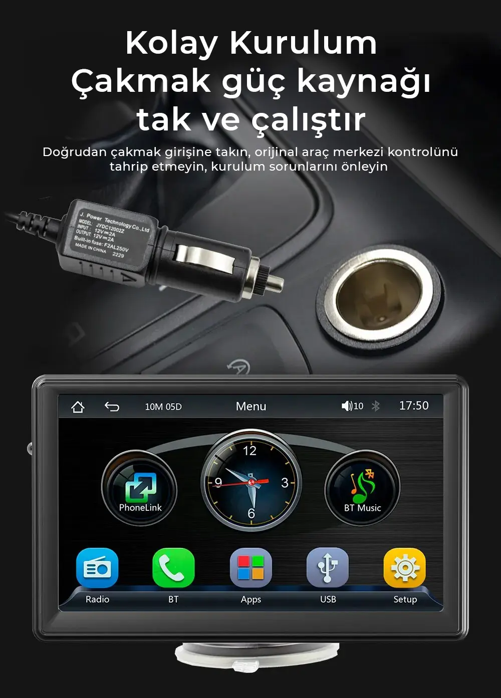 12V Çakmaklık Girişi Tak Çalıştır