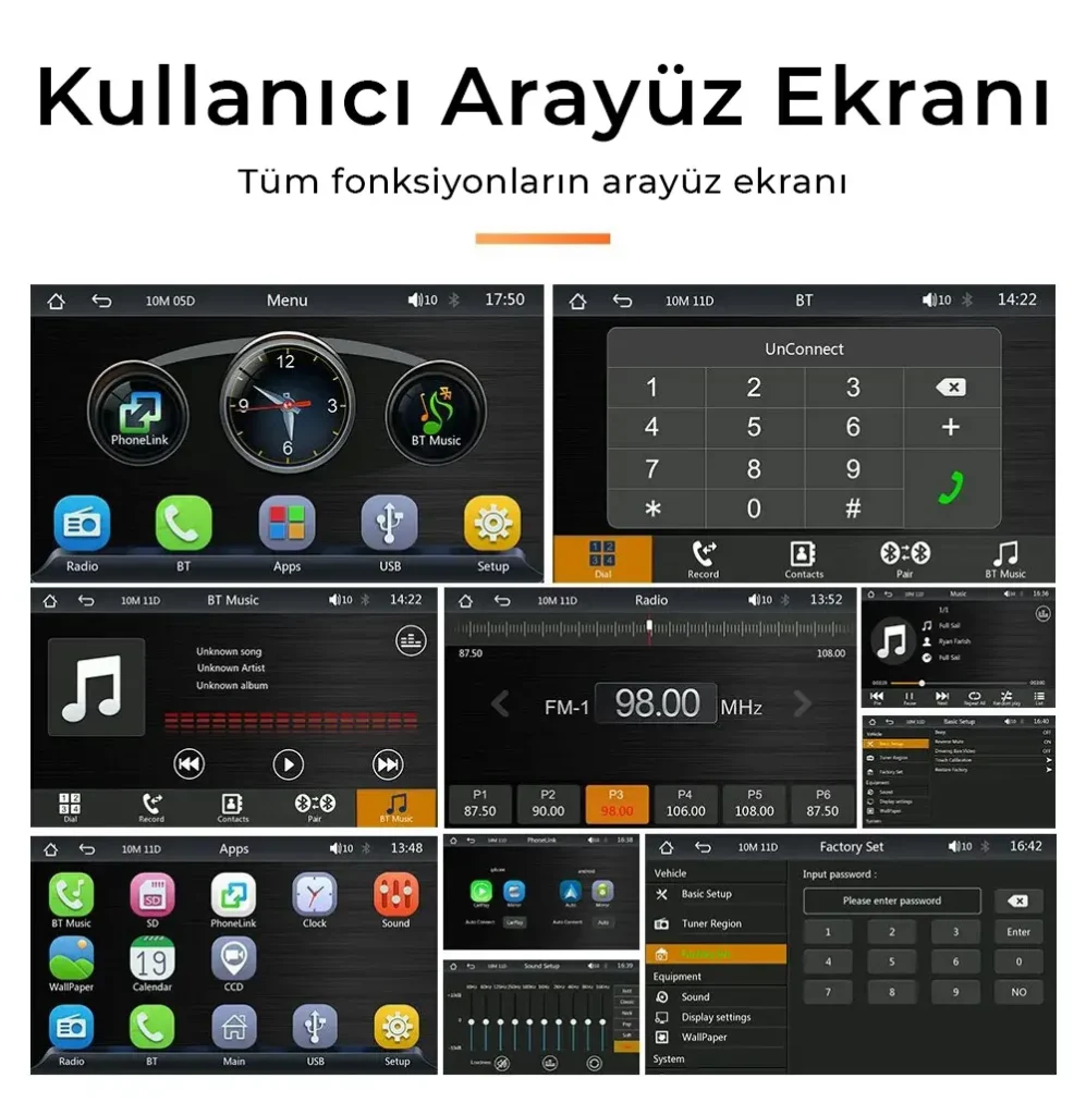 7 inç Taşınabilir Kablosuz CarPlay ve Android Auto 7 inç Taşınabilir Kablosuz CarPlay ve Android Auto